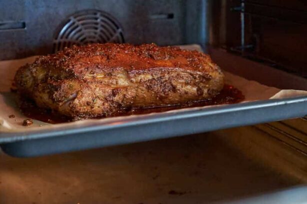 Pulled Pork nach 8,5 Std. im Ofen