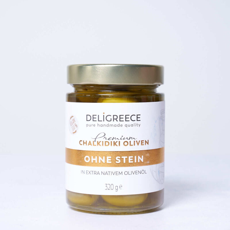 Deligreece Chalkidiki Oliven ohne Stein 320 g