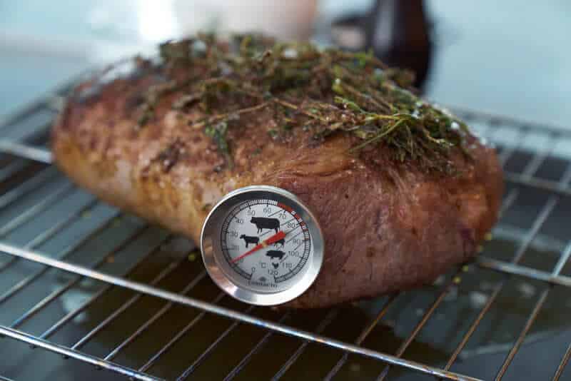 Entrecote mit Kerntemperaturmesser